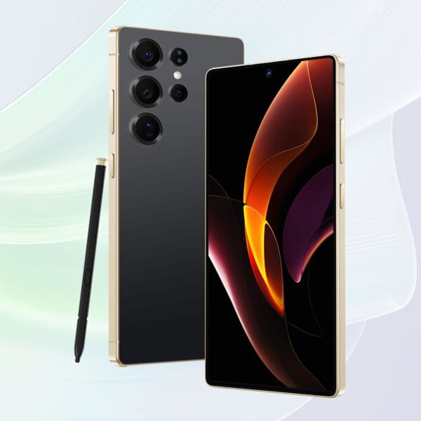 2025 New Unlocked Smartphone with 12GB RAM +512GB ROM, Android 14, 7.3" HD+ Display, Dual SIM, Cellphone with Stylus Pen, 32MP+64MP cameras, Face unlocked, Suitable for Holiday Gifts