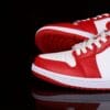 NIKE Jordan Men's Air Jordan 1 Low "Aluminum" Retro Basketball Shoes in Red and White