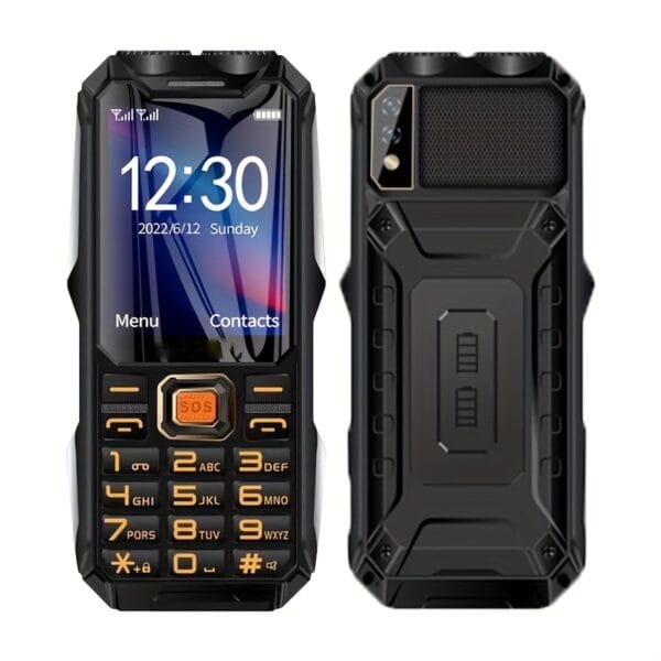 CUTEEY Q8, 32Mb+32Mb|3000mAh|2 SIM|80000 pixels| Senior mobile phone for Seniors, 2.4 Inch 2G Unlock Classic Cell Phone, Long term standby button phone, with support Bluetooth, MP3, MP4, Flashlight, Black