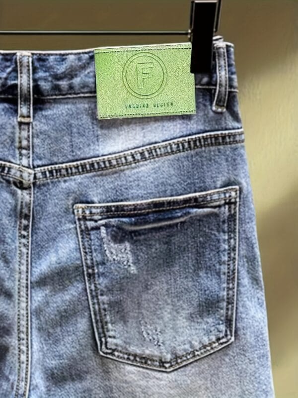 Men'S Non-Stretch Faux Denim Shorts - Lightweight Loose Fit Streetwear Pants with Multiple Utility Pockets, Non-Stretch Faux Denim for Everyday & Formal Outfits - Urban Fashion Casual Shorts, Faux Denim Shorts, Street Style, Trendy Design, Sturdy Construction, Streetwear Lovers, Summer Outfit, Durable Construction, Young Adults