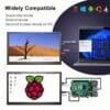 product-fancy-f929467a-a597-42e7-8fa8-5bb8ce68cc65 LESOWN 10 Inch Monitor Small HDTV Monitor IPS Screen Portable Wide Secondary Display 1024x600 Resolution Small HDTV Extended Screen 10.1 inch Display External Laptop PC Monitor Build In Speakers VESA for PC Windows Raspberry Pi Gaming CCTV Raspberry Pi PC Computer Monitor HDTV USB Input Black Monitor Free Driver