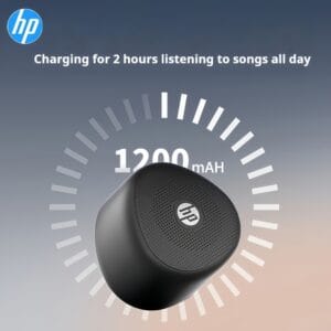 HP Wireless Wireless Soundbar - Mini Bass Amplifier, High-Quality Home & Outdoor Music Player with HIFI Sound, Stereo Output, TWS Mode, Deep Bass, Compatible with iPhone, Android Phones & More, Portable Soundbar | Sleek Wireless | Bass Boost Feature, HP Speaker