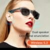Intelligent Wireless Glasses - Touch Connection, HD Voice Call, HiFi Sound Quality, Remote Photography, Compatible with iPhone/Android, Ideal for Outdoor Activities, Hiking, Fishing, Driving & Beach Travel, Perfect Christmas Gift, Outdoor Activity Gear | Modern Fashion Accessory | Touch Control Feature