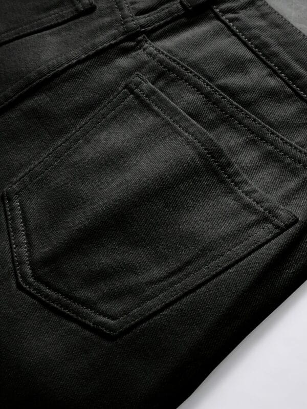 Men's Distressed Jeans Shorts - Non-Stretch Denim Casual Shorts with Zipper Closure, Machine Washable for Teens & Adults, Everyday Summer Outfits (Non-Elastic Waist), Weekend Attire, Torn Details, Durable Fabric, Young Adults