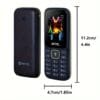 MKTEL B310 feature phone 1.77-inch display 800mAh battery dual-stop FM radio flashlight 0.08 mega camera advanced mobile phone
