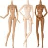 30cm 6-Section Super Model Body, Articulated Torso, Regular Muscle, White Muscle, Day-Burnt Muscle Princess Doll