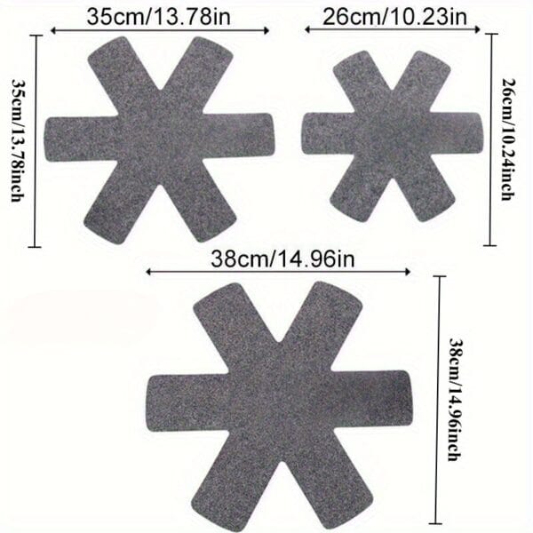 9pcs Feltguard Non-Stick, Scratch-Resistant Pads - Durable Polystyrene Mat for Protecting Pots, Pans, and Cookware - Ideal for Kitchen Countertops and Stovetops, Countertop Protection | Modern Kitchen Mat | Durable Kitchen Mat, Countertop Protector