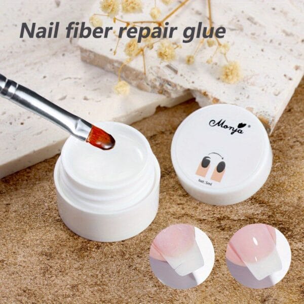 Nail Repair Glue, Quickly Repairs Broken Nails, Gel for Nail Extension
