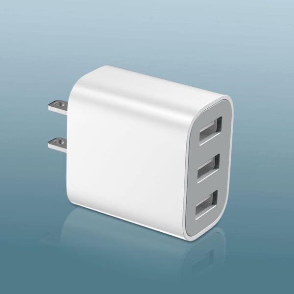 1pc Fast Charging 3-Port USB Wall Charger Adapter, 10-20W Power Output, Travel-Friendly, US Plug, Compatible with iPhone 14/13/12/11/Pro/Max/SE/X/XS/8 Plus & Samsung Galaxy S22/S21/S20
