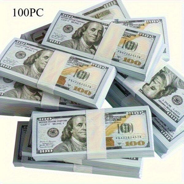 100/500/1000pcs Realistic 0 Bill Prop Set - Perfect for Parties, Weddings, TV And Music Videos | Ideal for Photography, Bar And KTV Decorations, Party Props | Durable Paper Material, Featherless Replica for Halloween, Christmas Event & Party Supplies