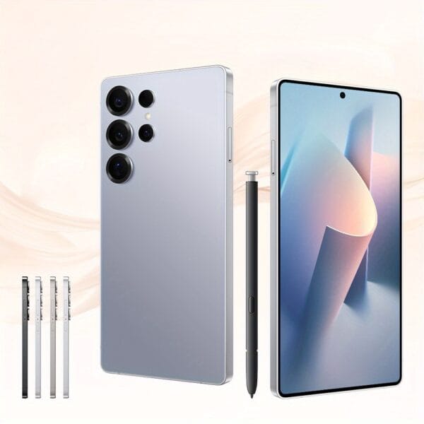 2025 S25 Ultra Unlocked Android 5G Phone - 6.5" 1440x3200 Quad HD+ Display, 72MP+108MP Dual Camera, 6800mAh Battery, Fast Charging, Face Unlock, 8GB+256GB, 5G/4G/3G/2.4GHz WiFi, Dual SIM, Android 11, Highspeed Internet, Multimedia Device, Large Display, Sleek Design, Durable Construction, Reliable Performance, Dual SIM Support, Smartphone Users, Mobile Professionals