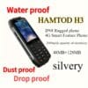 HAMTOD H3 Smartphone 2.8 Inches, Senior Phone with Loud Volume and SOS Function, 2000mAh Battery Dual-SIM Multi Mode Standby GSM 48/128-MB Memory Compatible Retina 2G/3/4 Anti-Spying Antifouling Scratch Resistant, Rugged Phone, Travel Phone, Compact Design, Lightweight Phone, Dropresistant Phone, Antifouling Phone, Dual SIM Phone, Multimode Phone, Securityconscious Users, Professionals Phone