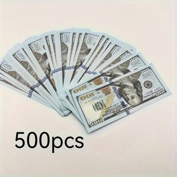 100/500/1000pcs Realistic 0 Bill Prop Set - Perfect for Parties, Weddings, TV And Music Videos | Ideal for Photography, Bar And KTV Decorations, Party Props | Durable Paper Material, Featherless Replica for Halloween, Christmas Event & Party Supplies