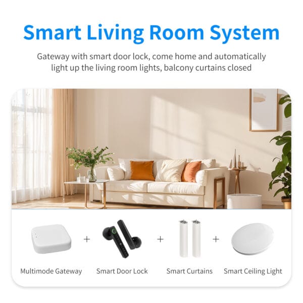 product-open-691ef31bf2254af294652598b337706e-goods Smart Multi-Mode Gateway - Wi-Fi, Zigbee, Wireless Mesh Network Hub with Voice Control, Alexa & Google Home Compatible, Remote App for Smart Home Automation, Family Sharing Feature, USB Power, ≤36V, Smart Home Automation | Modern Home Hub | User-Friendly Interface, Smart Home Devices