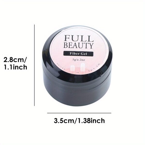 5g Quick-Fix Fiberglass Nail Repair Gel - Clear UV Builder Glue for Cracked & Broken Nails, Strengthens & Extends Nail, Easy Application with Base & Top Coat, Manicure Essentials
