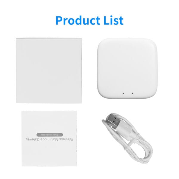 product-open-865c9b09b1a3471b8d79ad027f92a0bc-goods Smart Multi-Mode Gateway - Wi-Fi, Zigbee, Wireless Mesh Network Hub with Voice Control, Alexa & Google Home Compatible, Remote App for Smart Home Automation, Family Sharing Feature, USB Power, ≤36V, Smart Home Automation | Modern Home Hub | User-Friendly Interface, Smart Home Devices