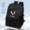 1pc Soccer Graphic Backpack - Large Capacity Lightweight Travel & Commuting Bag with Adjustable Straps, Side Pockets, Unisex Design, Perfect for Outdoor Leisure & Holiday Gifts (Grey/Black), Backpack for Travel, Sports Fan Gear, Sleek Backpack, Durable Zipper Closure, For Teenager