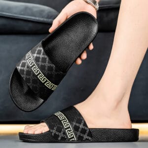 product-open-9e444d83d06a4916ac3c702f968a56fb-goods Men'S Trendy Print Flip-Flops - Non-Slip, Breathable, Soft Sole Slippers for Indoor & Outdoor Use, Perfect for Beach, Water Activities, and Summer Wear, Beach Footwear | Stylish Flipflops | Durable PVC Sole
