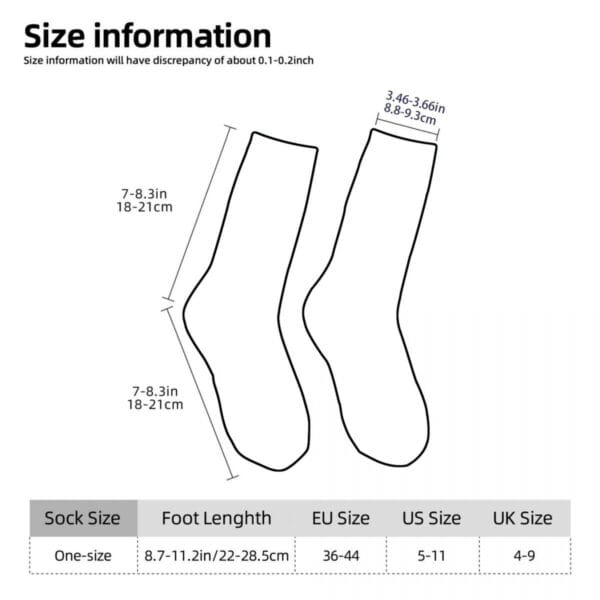 product-open-a662774e277b42bb850caa6662707216-goods 1 Pair Novelty Crew Socks - Polyester & Spandex Blend, Street Hip-Hop Style with Vibrant Random Prints, Comfortable Stretchy Unisex Socks for Men & Women, Machine Washable, Casual Footwear, Playful Design, Durable Construction