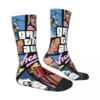 product-open-aec7b428b61f4276a025895f305ff31a-goods 1 Pair Novelty Crew Socks - Polyester & Spandex Blend, Street Hip-Hop Style with Vibrant Random Prints, Comfortable Stretchy Unisex Socks for Men & Women, Machine Washable, Casual Footwear, Playful Design, Durable Construction
