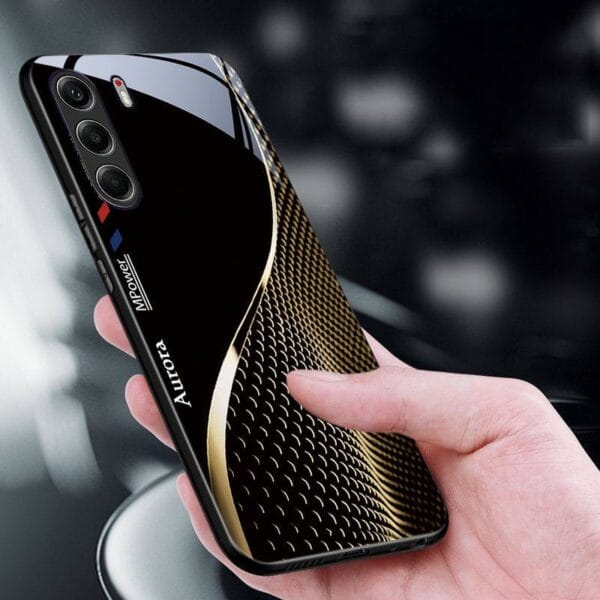 product-open-bbcd37e7e1244675bab2224d727b3eca-goods Tempered glass phone case suitable for Tecno Tecno Camon 40 Tecno Camon 40 Pro 5G Ultra-thin hard cover, shockproof, drop-resistant, scratch-resistant with Business-style curve pattern BLA020