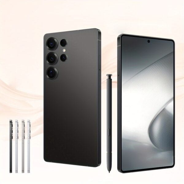2025 S25 Ultra Unlocked Android 5G Phone - 6.5" 1440x3200 Quad HD+ Display, 72MP+108MP Dual Camera, 6800mAh Battery, Fast Charging, Face Unlock, 8GB+256GB, 5G/4G/3G/2.4GHz WiFi, Dual SIM, Android 11, Highspeed Internet, Multimedia Device, Large Display, Sleek Design, Durable Construction, Reliable Performance, Dual SIM Support, Smartphone Users, Mobile Professionals