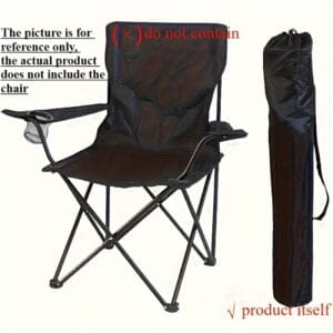 Extra Large Outdoor Furniture Storage Bag - Portable, Durable Chair and Table Organizer with Drawstring Closure, Black Fabric, Perfect for Camping Gear and Essential Outdoor Items, Cushion Storage Bag