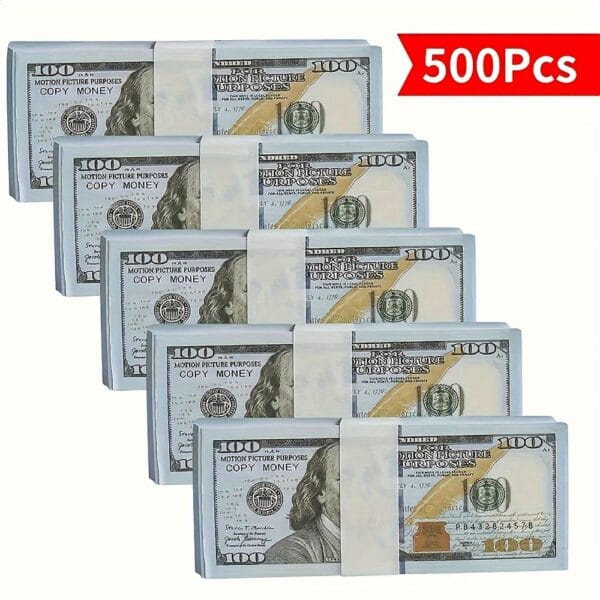 100/500/1000pcs Realistic 0 Bill Prop Set - Perfect for Parties, Weddings, TV And Music Videos | Ideal for Photography, Bar And KTV Decorations, Party Props | Durable Paper Material, Featherless Replica for Halloween, Christmas Event & Party Supplies
