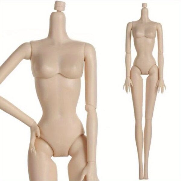 30cm 6-Section Super Model Body, Articulated Torso, Regular Muscle, White Muscle, Day-Burnt Muscle Princess Doll