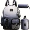 3pcs Kids School Backpack 43.94 cm Laptop Bookbag with Lunch Box & Pencil Case Travel Essentials Back to School Gifts