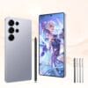 2025 S25 Ultra Unlocked Android 5G Phone - 6.5" 1440x3200 Quad HD+ Display, 72MP+108MP Dual Camera, 6800mAh Battery, Fast Charging, Face Unlock, 8GB+256GB, 5G/4G/3G/2.4GHz WiFi, Dual SIM, Android 11, Highspeed Internet, Multimedia Device, Large Display, Sleek Design, Durable Construction, Reliable Performance, Dual SIM Support, Smartphone Users, Mobile Professionals