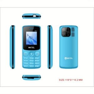 MKTEL M51 Feature Phone with Dual SIM, FM Radio, Flashlight, 1800mAh Long-Lasting Battery, 1.77" HVGA Display, Camera - Compatible with Charger, Black/Teal Blue/Green/Red - Basic Smartphone Replacement for Heavy Users, Everyday Communication Device, Simple Interface, Sturdy Design, Smart Mobile Phone, Budgetconscious Buyers