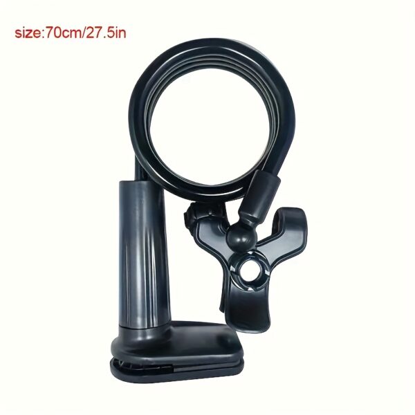 Support de téléphone réglable à col de cygne de 70 cm - Support rotatif à 360° en acier carbone, idéal pour regarder des vidéos au lit ou au bureau, sans pile, cadeau idéal pour les festivals