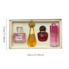 1 coffret Shilika Eau de Parfum Orientale Élégante pour Femme - Notes Florales, Parfum Longue Durée, Concentration EDC, À Base d'Alcool, Sans Aluminium, Collection de Parfums Liquides dans un Coffret Cadeau
