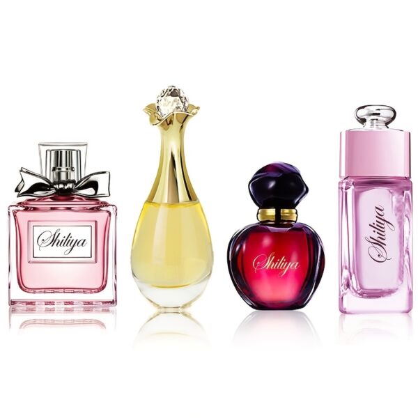 1 coffret Shilika Eau de Parfum Orientale Élégante pour Femme - Notes Florales, Parfum Longue Durée, Concentration EDC, À Base d'Alcool, Sans Aluminium, Collection de Parfums Liquides dans un Coffret Cadeau