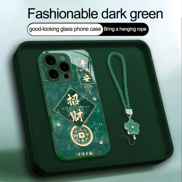 This New Year, a Red, Green, Purple, Pink, And Blue Glass Phone Case Is Perfect for The Iphone 11/12/13/14/15/16 Series. It Features a Unique Glass Metal Paint Design That Is Stylish, Trendy, And Resistant to Dirt.