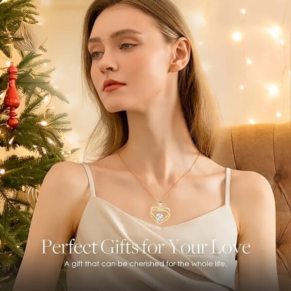 Rose rouge artificielle éternelle dans une boîte en verre – Cadeau idéal pour la Saint-Valentin, la fête des Mères ou Noël pour femme, épouse, petite amie ou grand-mère – Décoration d'intérieur élégante avec pendentif en forme de cœur