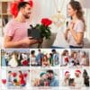 Rose rouge artificielle éternelle dans une boîte en verre – Cadeau idéal pour la Saint-Valentin, la fête des Mères ou Noël pour femme, épouse, petite amie ou grand-mère – Décoration d'intérieur élégante avec pendentif en forme de cœur