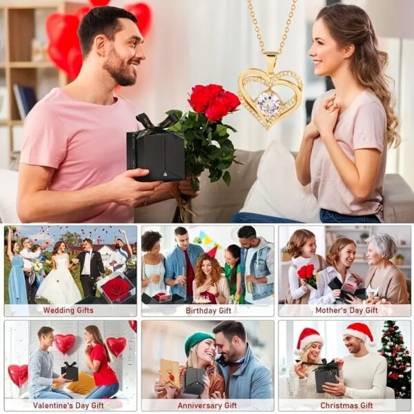 Rose rouge artificielle éternelle dans une boîte en verre – Cadeau idéal pour la Saint-Valentin, la fête des Mères ou Noël pour femme, épouse, petite amie ou grand-mère – Décoration d'intérieur élégante avec pendentif en forme de cœur