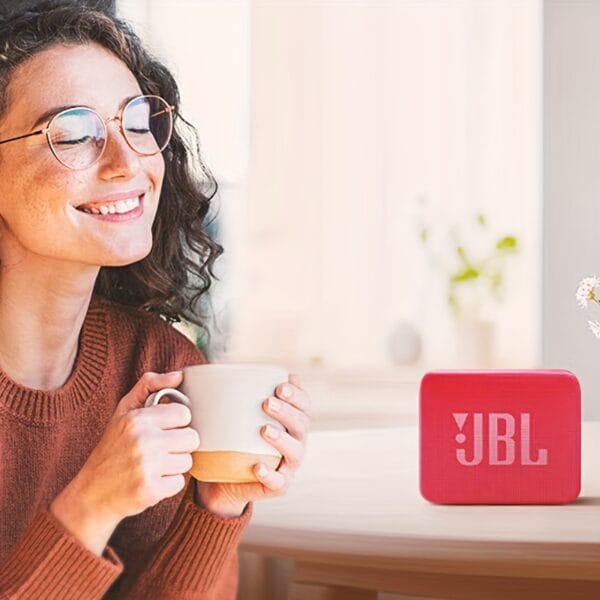 JBL GO ESSENTIAL Music Golden Brick Youth Edition Portable Wireless Speaker Outdoor Small Speaker, Vigorous Bass. Charging cable, connect to mobile phone/tablet/TV. Suitable for home, car, outdoor, camping