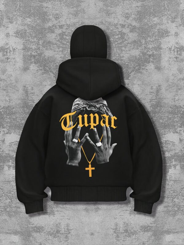 Sweat à capuche noir élégant pour homme avec motif tête de mort et croix – Pull zippé avec capuche à cordon de serrage, style streetwear décontracté pour toutes les saisons | Sweat à capuche imprimé tête de mort | Sweat à capuche zippé