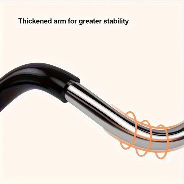 Support de téléphone réglable à col de cygne de 70 cm - Support rotatif à 360° en acier carbone, idéal pour regarder des vidéos au lit ou au bureau, sans pile, cadeau idéal pour les festivals