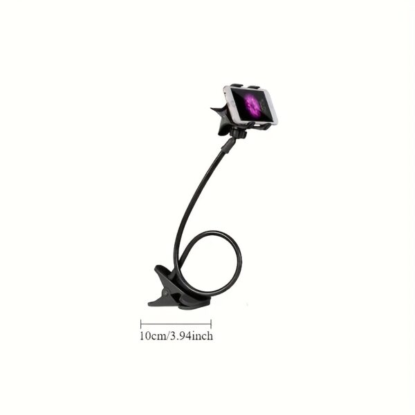 Support de téléphone réglable à col de cygne de 70 cm - Support rotatif à 360° en acier carbone, idéal pour regarder des vidéos au lit ou au bureau, sans pile, cadeau idéal pour les festivals