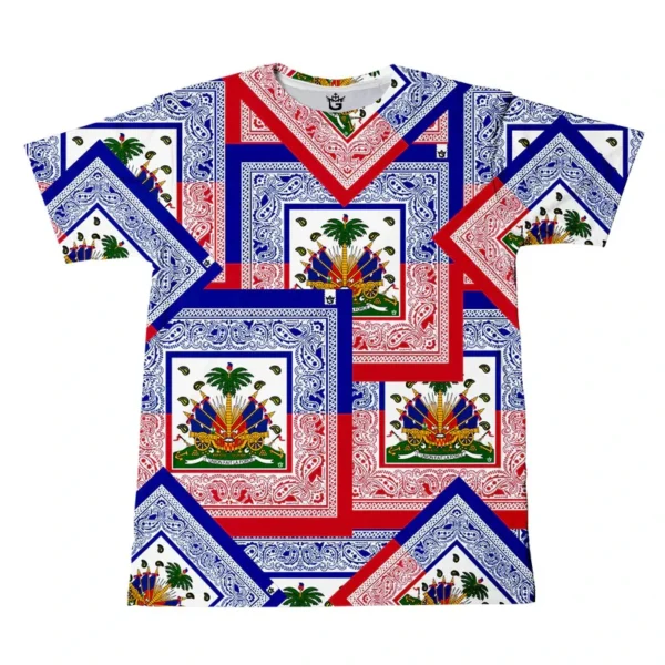S650a9d3ad07b449eacf904c1e62ed504U.webp Haitian Flag T-shirt Men 3D Print Haiti Emblem Symbol Vintage T Shirts Summer Fashion Streetwear Short Sleeve Y2k Mens Clothing
