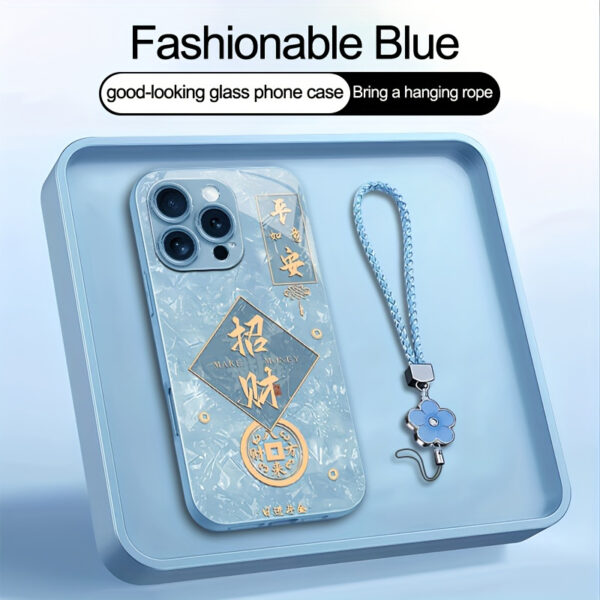 This New Year, a Red, Green, Purple, Pink, And Blue Glass Phone Case Is Perfect for The Iphone 11/12/13/14/15/16 Series. It Features a Unique Glass Metal Paint Design That Is Stylish, Trendy, And Resistant to Dirt.