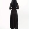 Costume de nonne sexy pour adultes - Robe élégante à col montant avec pendentif croix, contraste noir et blanc, manches longues et fente jusqu'aux cuisses - Parfait pour Halloween, les bals masqués et les jeux de rôle, Costume d'Halloween | Design de couleur contrastée | Non