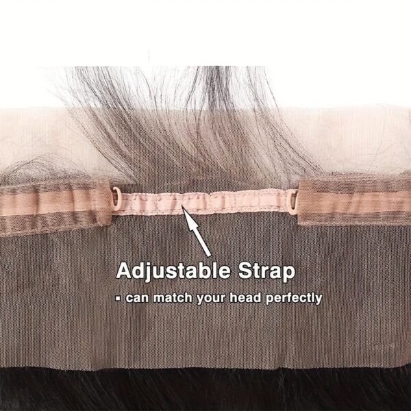 Fermeture frontale 360° Body Wave HD en dentelle avec frange - 100 % cheveux humains vierges Remy, densité 150 %, 40,64 cm, aspect naturel pour femme, postiche polyvalente, élégante et de haute qualité