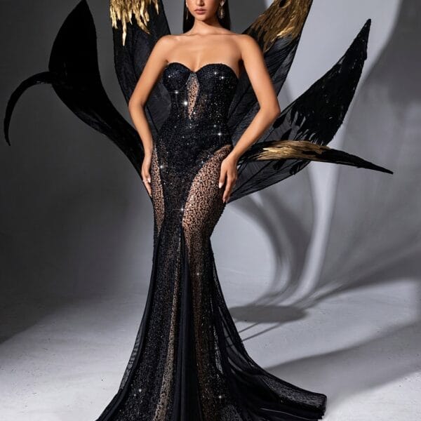 e774307d784664f6718b5831d49cd0f7_f815750e57e2.jpg Robe à paillettes de haute qualité pour femmes, à la mode et élégante, QQQ