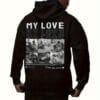 fa95236d8863498e95d53e8df22e1c7f-goods.jpeg Sweat à capuche personnalisé avec photo et texte - Sweat à capuche noir mixte My Love avec design personnalisé, version ample du sweat à capuche lavable en machine avec poches avant, texte profond pour petit ami, cadeau de Saint-Valentin, sweat à capuche personnalisé