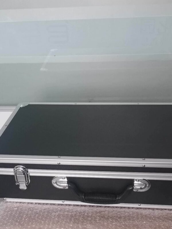 Heavy-Duty Toolbox with Sturdy Aluminum Alloy Frame - Multi-Functional Organizer for Home Maintenance, Document Storage & Hardware Organization, Durable Plastic Construction, Portable Design for Easy Transport, Toolbox for Home, Document Storage Case, Sleek Metallic Finish, Robust Construction